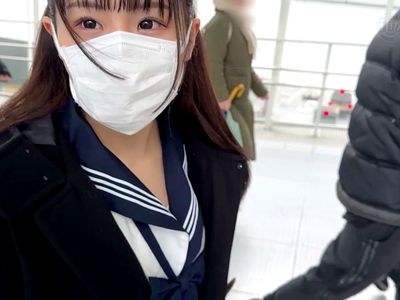 素人企画で美ケツ制服ツインテ娘がえちえちSEX！パンツ電マ責め！立ちバ側位に松葉崩しックス！_の画像